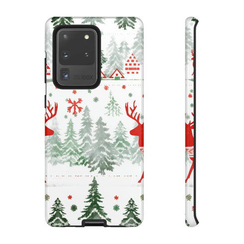 Nordic Christmas Print - Impact Resistant Phone Case Samsung Galaxy S20 Ultra Glossy